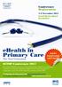 ehealth in Primary Care The Next Generation Conference Registration SCIMP Conference 2011 Early Bird Discount available until 21 Sept 2011