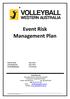 Event Risk Management Plan