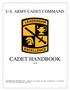 CADET HANDBOOK 2015 U.S. ARMY CADET COMMAND