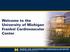Welcome to the University of Michigan Frankel Cardiovascular Center