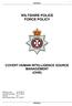 WILTSHIRE POLICE FORCE POLICY