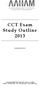 CCT Exam Study Outline 2013