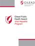 Gilead Public Health Award: Viral Hepatitis Program