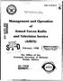 4T1C (AFRTS) Management and Operation of. and Television Service. UG(I D February 1988 #InW... II t The Office of the.