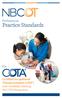 Professional. Practice Standards. For. Certified Occupational Therapy Assistant (COTA ) and Candidates Seeking the COTA Designation