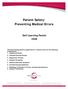 Patient Safety: Preventing Medical Errors Self-Learning Packet 2008