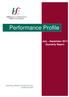 Performance Profile. July September 2017 Quarterly Report