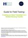 Guide for Field Testing: