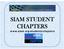 SIAM STUDENT CHAPTERS.