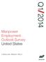 Manpower Employment Outlook Survey United States. A Manpower Research Report