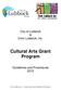 Cultural Arts Grant Program