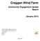 Creggan Wind Farm. Community Engagement Update Report. January Page 1 of 34