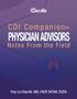 CDI Companion for Physician Advisors: Notes From the Field