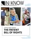 A Patient Rights Module: THE PATIENT BILL OF RIGHTS