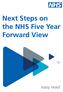 Next Steps on the NHS Five Year Forward View