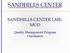 SANDHILLS CENTER LME- MCO. Quality Management Program Orientation