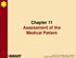 Chapter 11 Assessment of the Medical Patient DOT Directory