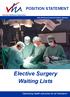Elective Surgery Waiting Lists