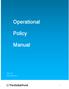 Operational. Policy. Manual. Issue 2.15