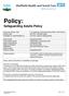Policy: Safeguarding Adults Policy