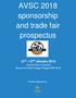 AVSC 2018 sponsorship and trade fair prospectus