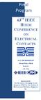 Final Program. 63 rd IEEE HOLM CONFERENCE ON ELECTRICAL CONTACTS