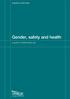 Gender, safety and health