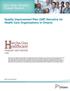 Quality Improvement Plan (QIP) Narrative for Health Care Organizations in Ontario