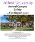 Alfred University. Annual Campus Safety