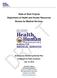 State of West Virginia Department of Health and Human Resources Bureau for Medical Services