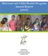 Maternal and Child Health Program Annual Report (2009)