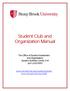 Student Club and Organization Manual