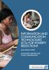 INFORMATION AND COMMUNICATION TECHNOLOGIES (ICTs) FOR POVERTY REDUCTION? DISCUSSION PAPER BY RICHARD GERSTER AND SONJA ZIMMERMANN