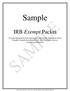 Sample. IRB Exempt Packet
