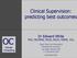 HEADING Clinical Supervision: predicting best outcomes