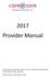 2017 Provider Manual