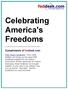 Celebrating America's Freedoms Compliments of feddesk.com