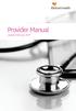 Provider Manual Updated February 2017