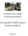 Southwestern College Professional Studies. Nursing (RN to BSN) Program Student Handbook. Fall 2017