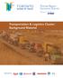 Transportation & Logistics Cluster: Background Material