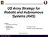 US Army Strategy for Robotic and Autonomous Systems (RAS)