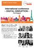 International conference «DIGITAL DISRUPTION» Pre-Program