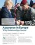 At the U.S. Army Europe s (USAREUR s) Assurance in Europe. Why Relationships Matter