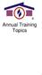 Annual Training Topics