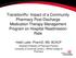 TransitionRx: Impact of a Community Pharmacy Post-Discharge Medication Therapy Management Program on Hospital Readmission Rate