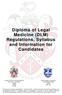 Diploma of Legal Medicine (DLM) Regulations, Syllabus and Information for Candidates