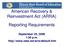 American Recovery & Reinvestment Act (ARRA) Reporting Requirements. September 25, :30 p.m.