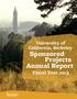 University of California, Berkeley. Sponsored Projects Annual Report