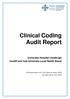 Clinical Coding Audit Report University Hospital Llandough Cardiff and Vale University Local Health Board