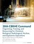 20th CBRNE Command. Organizing, Training, and Resourcing for Chemical, Biological, Radiological, Nuclear, and Explosives Operations